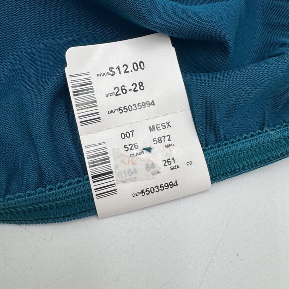 Vintage 90's Lane Bryant Intimat Shiny Satin High Leg Brief bikini Panty glossy - Picture 15 of 16